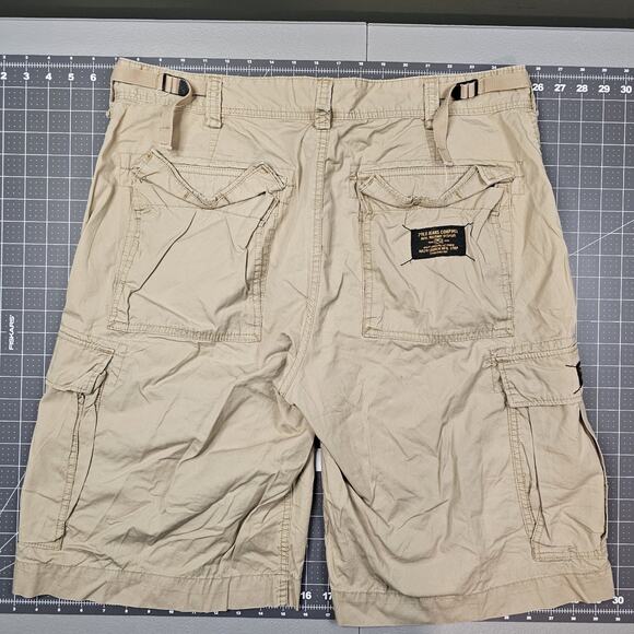 Vintage Polo Jeans Co Cargo Shorts Mens 36x11 Baggy Loose Classic 90s Preppy - Picture 7 of 14